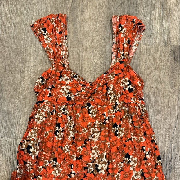 Free People Red Floral Dress - Picture 2 of 4